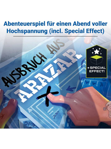 Ravensburger Mystery Games Der Ausbruch aus Arazar Familienspiel 27365 2-4 Spieler 14+