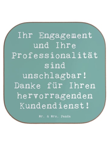 gläseruntersetzer Spruch Kundendienstmitarbeite... in Meeresbrise