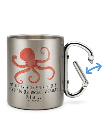 Mr. & Mrs. Panda Tasse Tintenfisch mit Spruch in Silber