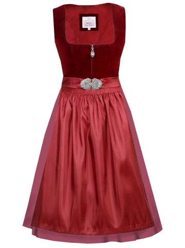 MarJo Dirndl INKA in rubin-rot