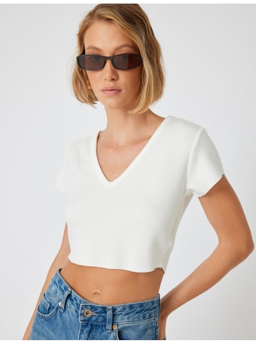 KOTON T-shirt in Weiß