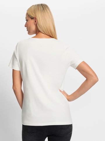 Heine T-Shirt in ecru-taupe-bedruckt