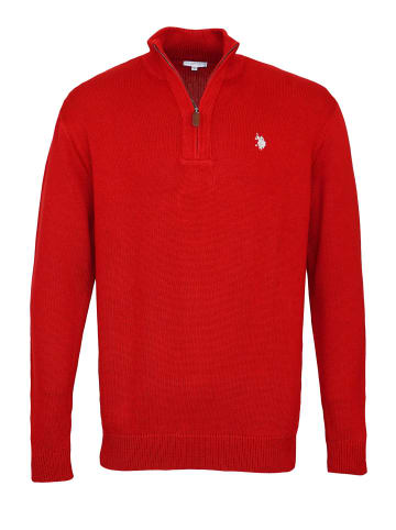 U.S. Polo Assn. Pullover 'Half Zip' in rot