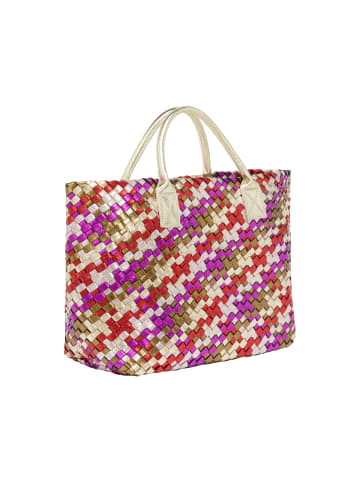 faina 2-In-1 Tote Bag Set 2-IN-1 Tote Bag Set in Gold Fuchsia