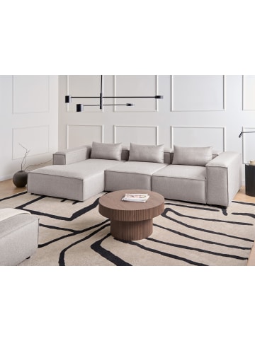 Beliani Ecksofa BRANDE in Braun - (W) 330 x (H) 70 x (L) 184 cm