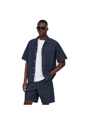 ONLY & SONS Blau Baumwolle Kurzarmhemd