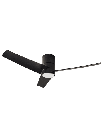 Beliani 2-tlg Deckenventilator mit Licht CANETE in Schwarz/Weiß