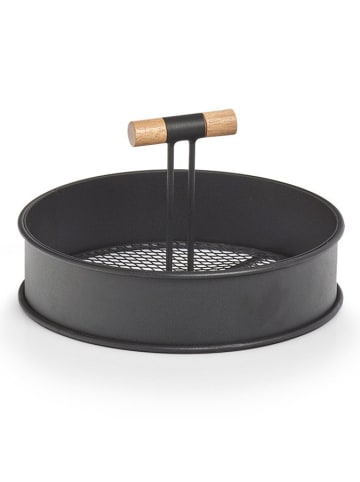 Zeller Metallständer mit Griffen in Schwarz, Ø 20 cm