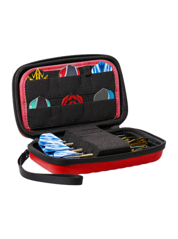 BULLS Dartcase Orbis HS Carbon Darttasche Dartbox Pfeilaufbewahrung Darts-Etui in red
