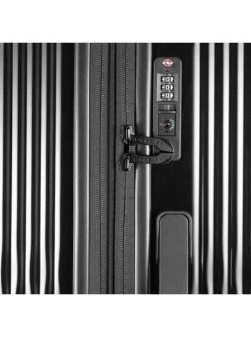 Pack Easy Flow 4 Rollen Trolley L 75 cm mit Dehnfalte in schwarz