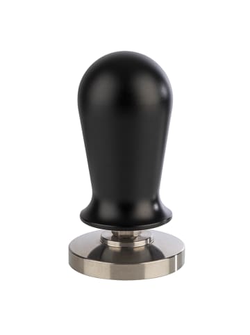 Buddy's Bar Tamper mit Matte in Schwarz, Maße: 5,3x5,3x10 cm