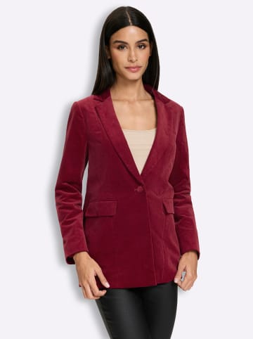 Heine Samt-Blazer in dunkelrot