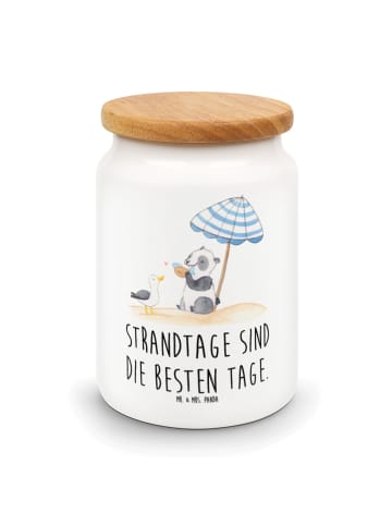 Mr. & Mrs. Panda aufbewahrungsbehälter Sommer Strandtage mit Spruch in Weiß