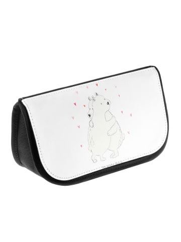 Mr. & Mrs. Panda kosmetiktäschchen Eisbär Umarmen ohne Spruch in Weiß