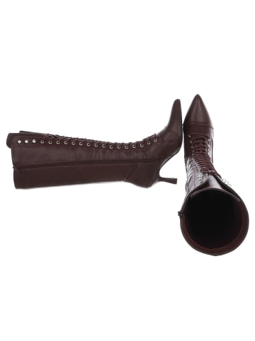 Ital-Design High Heel in Weinrot