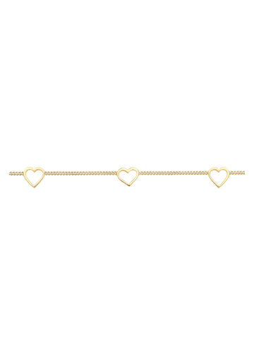 Elli Halskette 925 Sterling Silber Herz in Gold