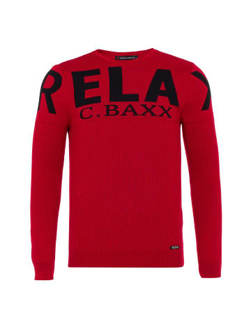 Cipo & Baxx Strickpullover in Red