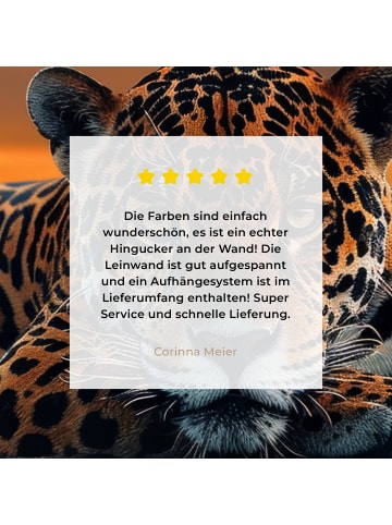 MuchoWow Leinwand Bilder Jaguar