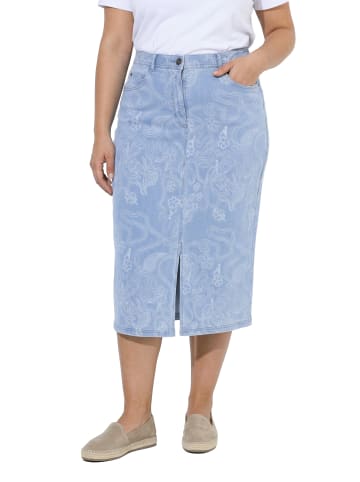 Ulla Popken Jeansrock in blue denim