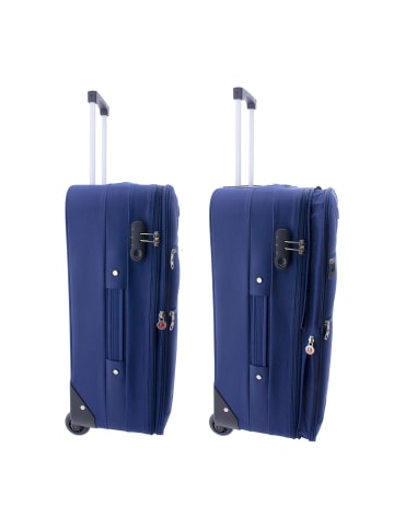Gladiator 2100 2 Rollen Trolley 61 cm mit Dehnfalte blue