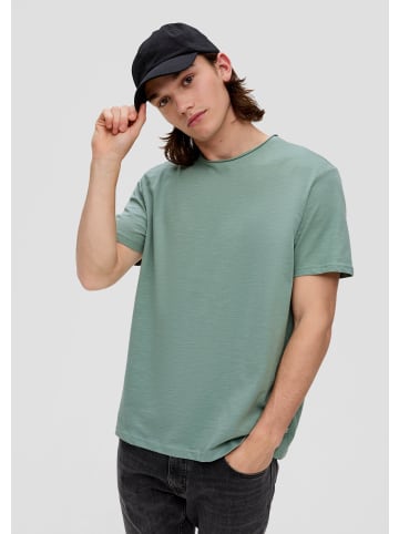 QS T-Shirt kurzarm in Grün