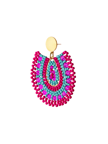 IZIA Women Earrings in Pink Blue