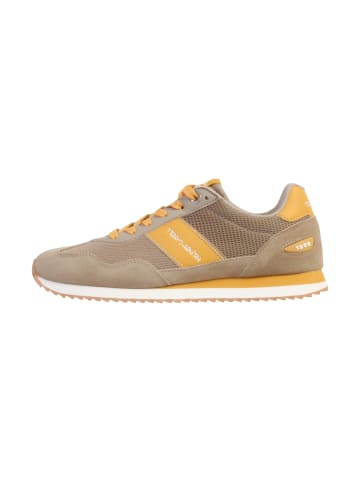 Teddy Smith Leder-Sneaker Beige