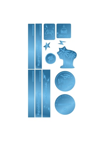 Coocazoo Reflektierendes Sticker-Set in Blue