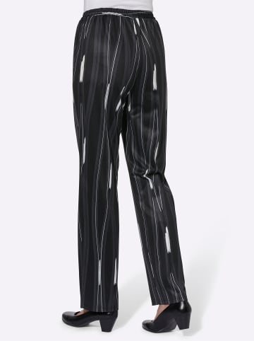 WITT WEIDEN Jersey-Hose in schwarz-gewellt