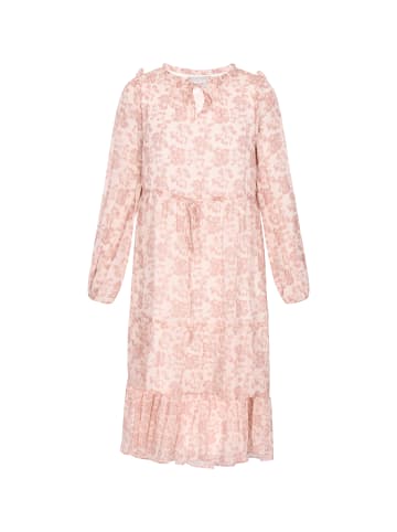 Usha Women Dress in rose offwhite