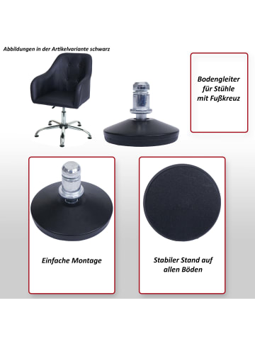 MCW 5er-Set Bodengleite K73, Schwarz