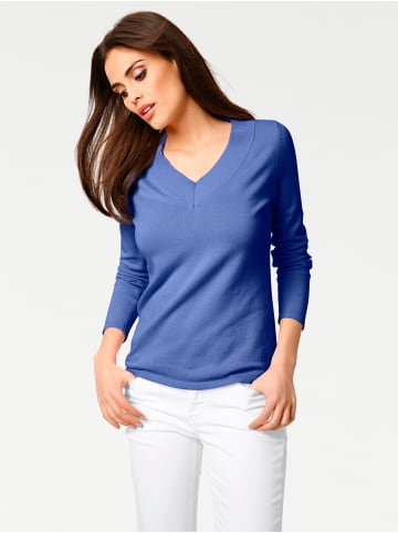 Heine V-Ausschnitt-Pullover in royalblau