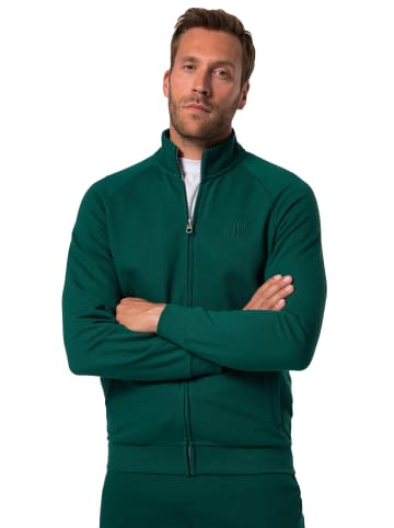 JP1880 Sweatjacke in flaschengrün