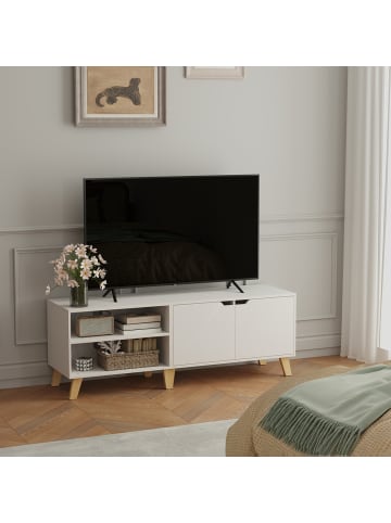 VASAGLE TV-Schrank Miranta in Weiß - (B)40 x (H)50 x (T)140 cm