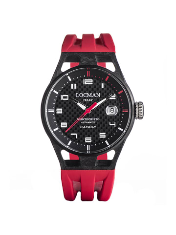 Locman Herrenuhr "Montecristo Carbon Ref. 0544" in Rot