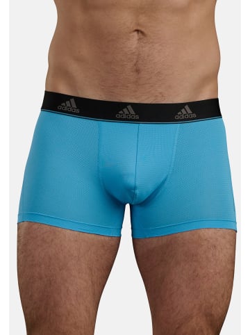 Adidas Sportswear Retro Short / Pant Active Micro Mesh in Hellblau / Schwarz / Dunkelgrau