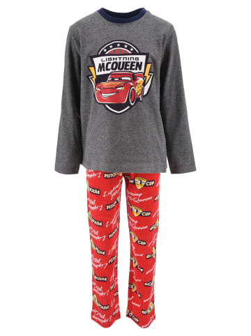 Disney Cars 2tlg. Outfit: Schlafanzug Langarmshirt + Hose in Grau