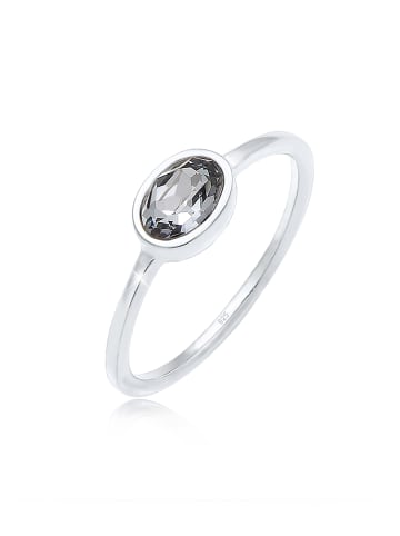 Elli Ring 925 Sterling Silber Oval, Verlobungsring in Silber