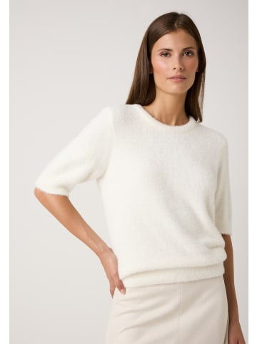 More & More haariger Flauschpullover in off white