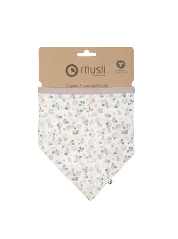 müsli Dreieckstuch 2er-Pack in cream/ Peony/ Jasmin blue