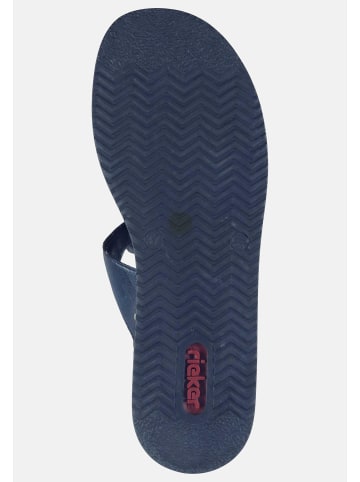 rieker Pantoletten Basic in Blau