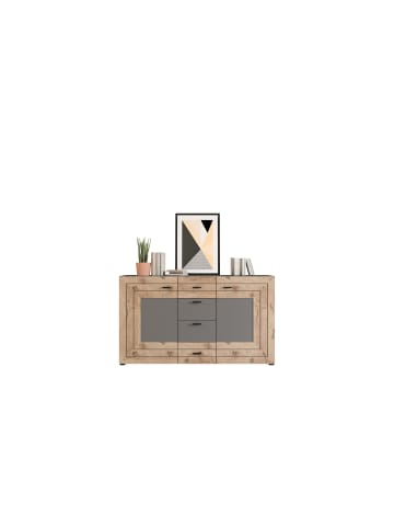 xonox.home Sideboard (B/H/T: 160x90x40 cm) in grau