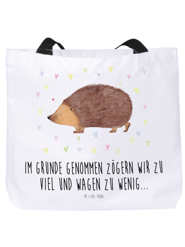 Mr. & Mrs. Panda Tüte Igel Herzen mit Spruch in Weiß