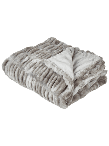 Beliani Tagesdecke MACODES in Grau - (W) 150 x (H) 1.5 x (L) 200 cm