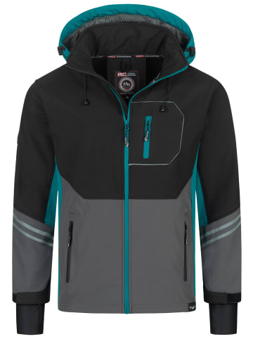 Rock Creek Softshelljacke in Dunkeltürkis