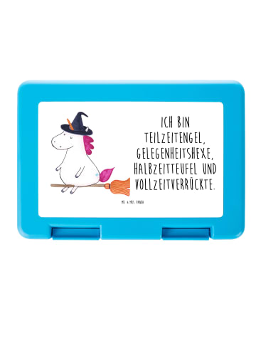 Mr. & Mrs. Panda Brotbüchse Einhorn Hexe mit Spruch in Weiß