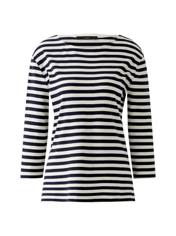 Oui T-Shirt SOLEILA in white blue