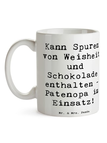Mr. & Mrs. Panda Tasse Patenopa und Weisheit mit Spruch in Weiß