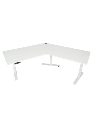 MCW Schreibtisch D40 120°, Weiß, weiß