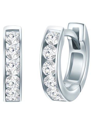 Trilani Creolen Sterling Silber Zirkonia in silber